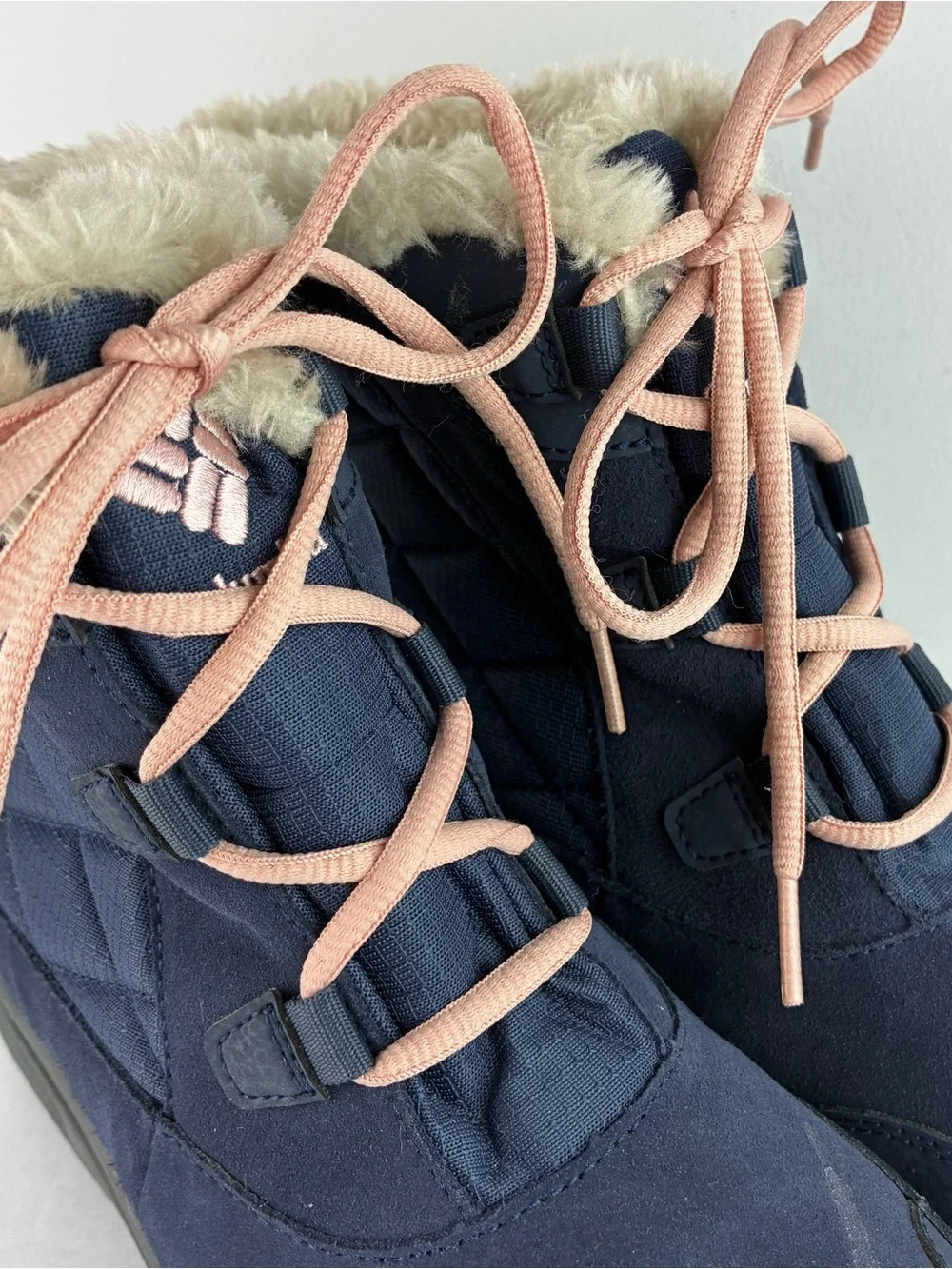 Columbia Navy Blue Ice Maiden Shorty Boots